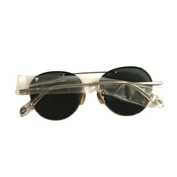 Vita Fede Salvador Sunglasses in Gold With Green Accents main image 4
